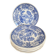 6 flat plates in porcelain by Villeroy and Boch, blue, Burgenland