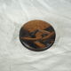 Large blackened wooden box mountain landscape folk art early / mid twentieth