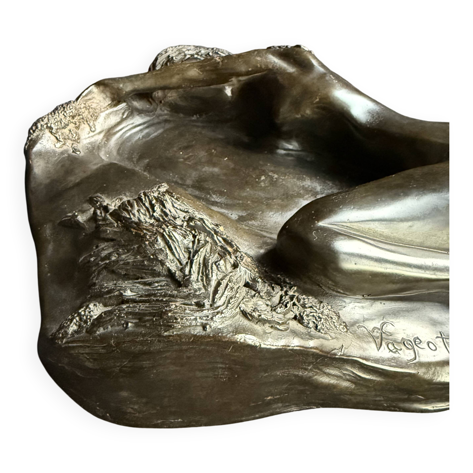 Patinated bronze sculpture – Valérie Fageot – 2007 Bimaris 2/7