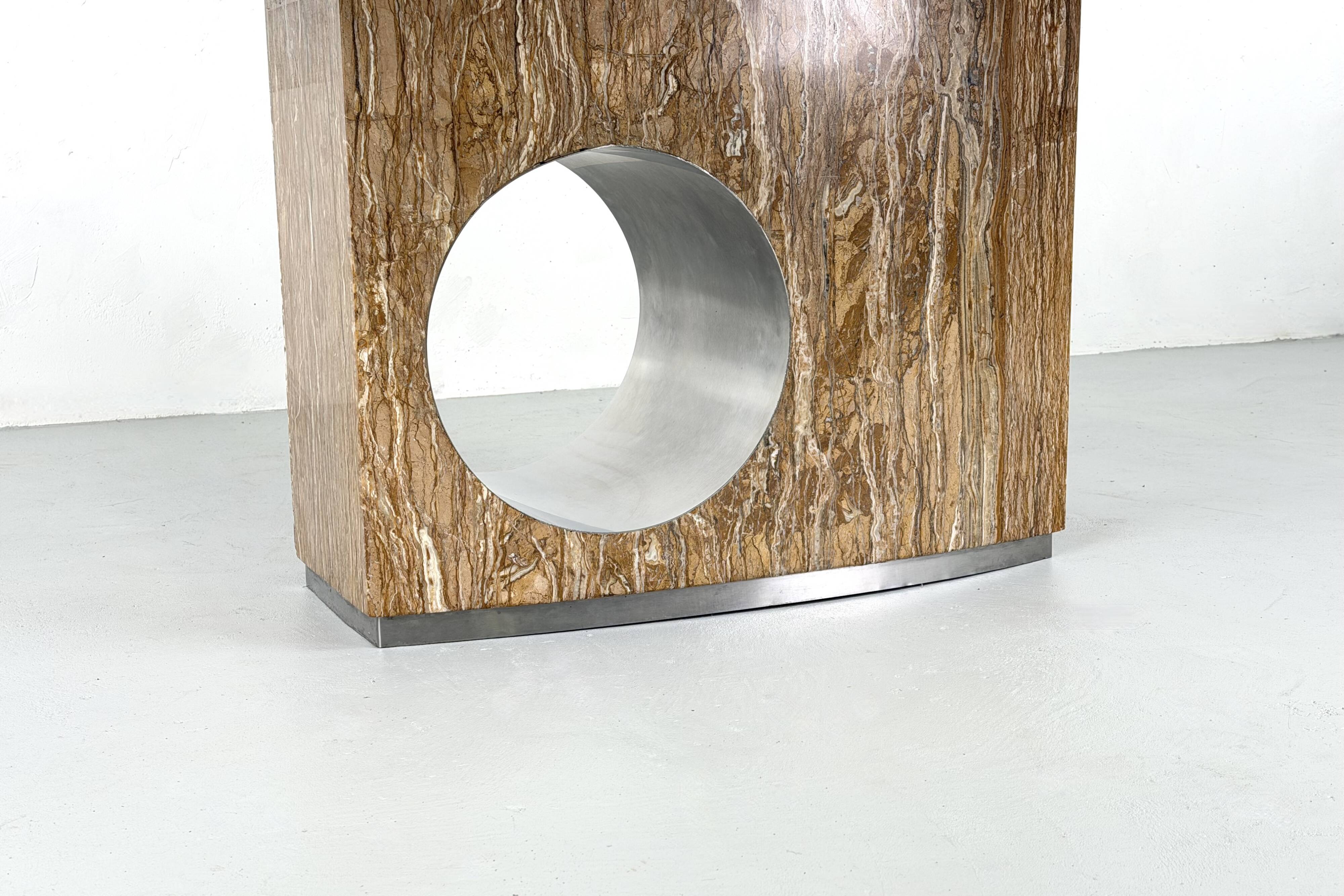 Dining table in marble by Willy Rizzo, Italy - 1960s