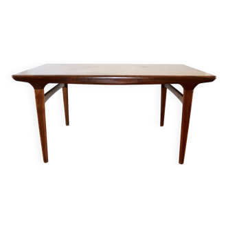 Table scandinave vintage teck Johannes Andersen 1960