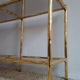 Shelf "false bamboo" 80 years gold metal