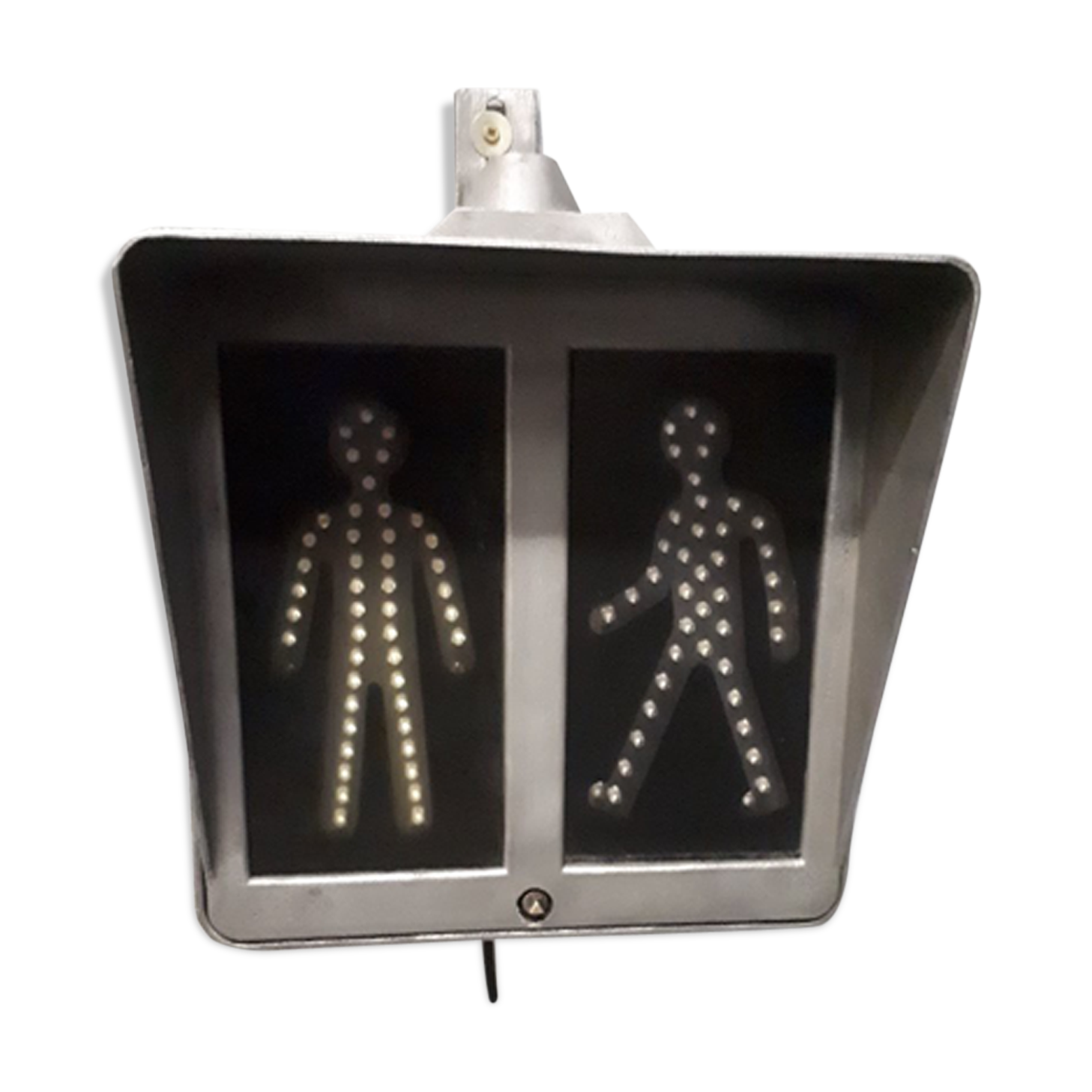 lampe passage piéton pivotant métal
