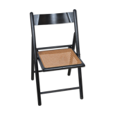 Chaise pliante assise en cannage