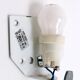 Vintage Murano wall lamp with satin glass, 1960 Italy.