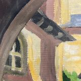 Huile sur panneau vintage