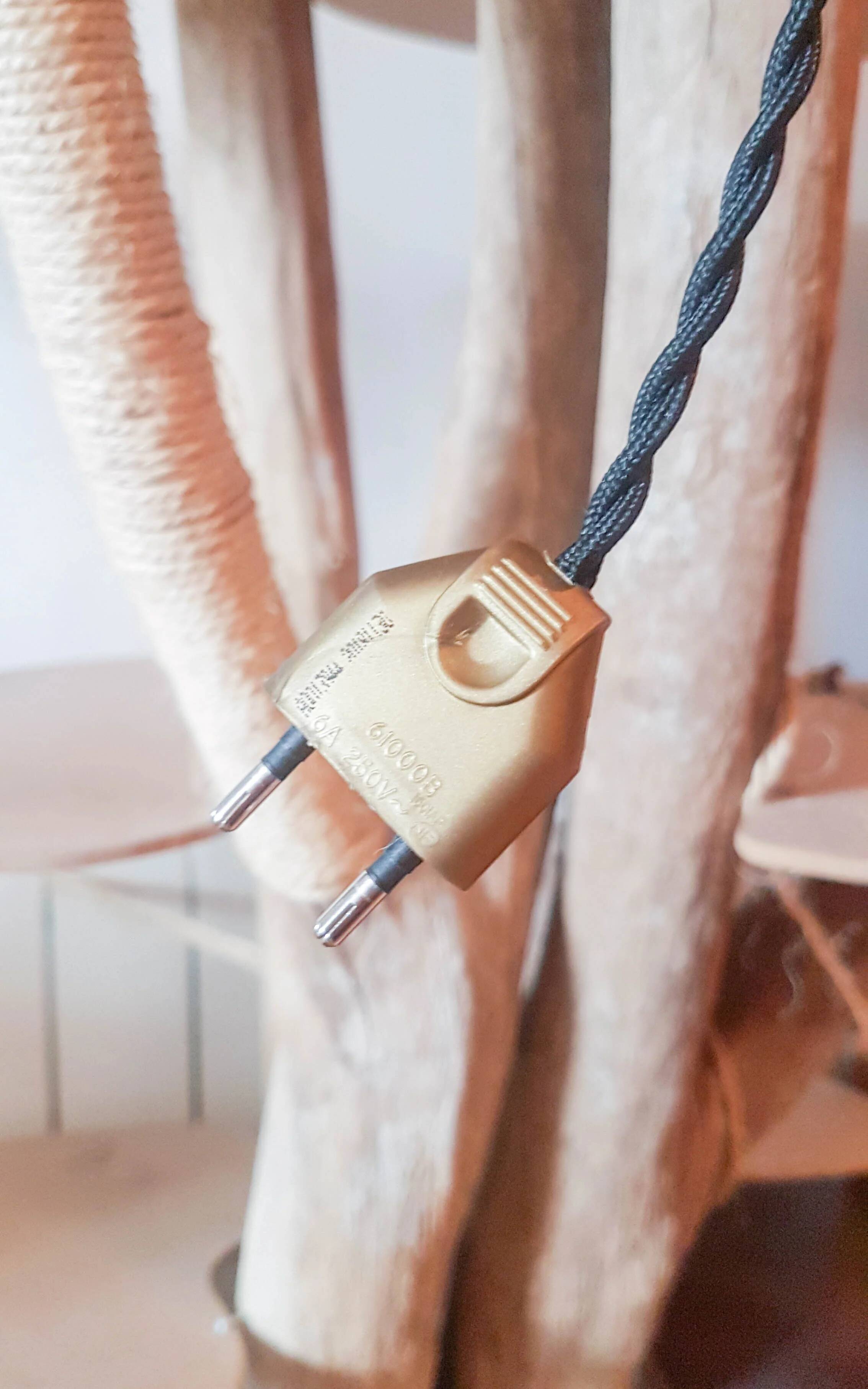 Vintage amber frosted glass pendant light – Soft light – Customizable