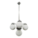 Czech Art Deco Chandelier from the 1930s with Four Opaline Glass Shades