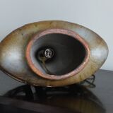 Vintage signed lamp base, openwork ceramic.