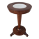 Art Nouveau side table in walnut and marble