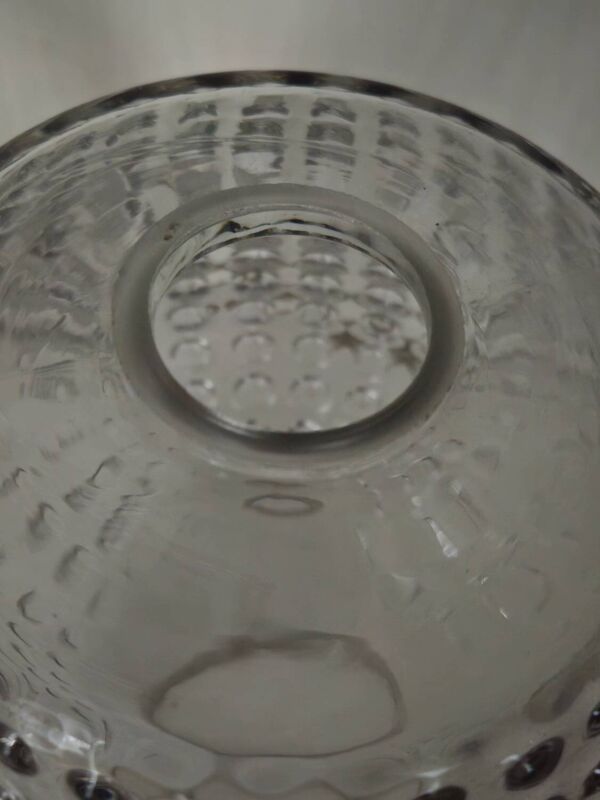 Paire d'abat-jour en verre bullé vintage