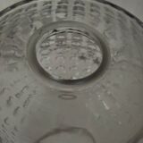 Pair of vintage bubbled glass lampshades