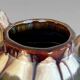 Art Deco vase in glazed ceramic attributed to Thulin, Belgium, 1930s.
