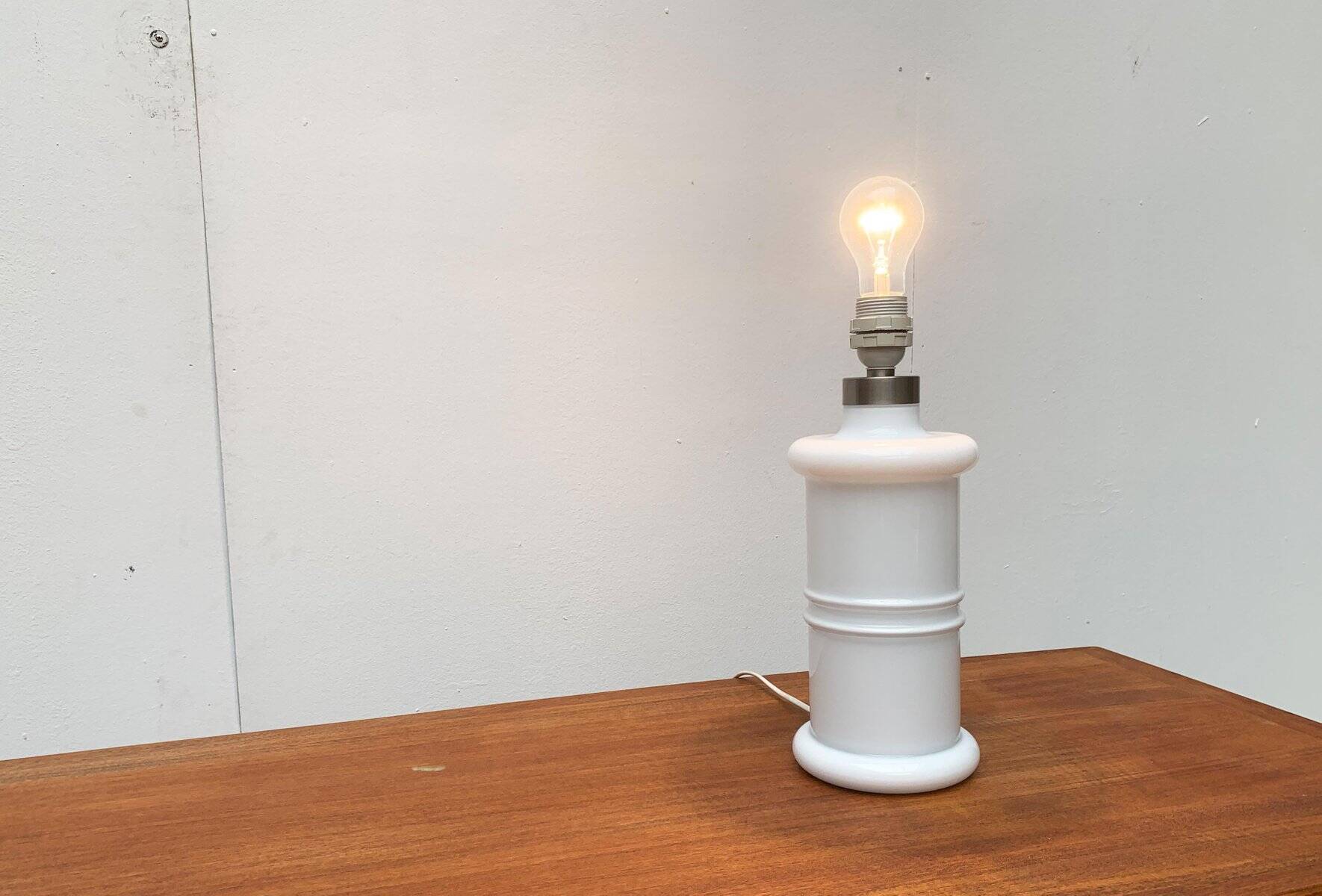 Vintage Danish glass table lamp Apoteker by Sidse Werner for Holmegaard