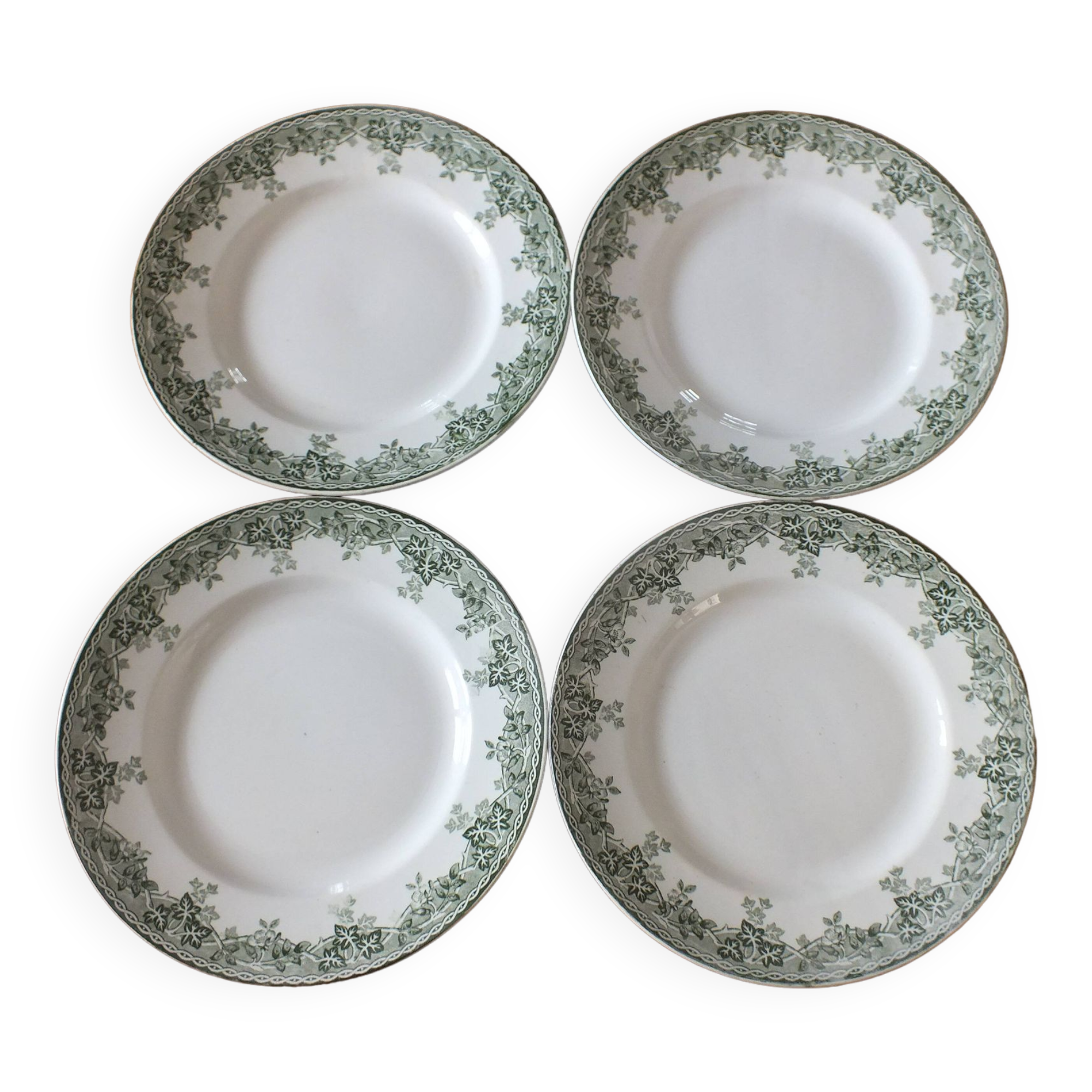 4 flat plates Terre de Fer Saint Amand and Hamage summer model