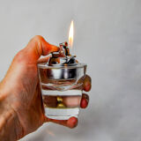 Sommerso Lighter by Seguso, Murano glass, Italy, 970