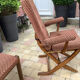 Fauteuil et 2 chaises Baumann en velours vintage