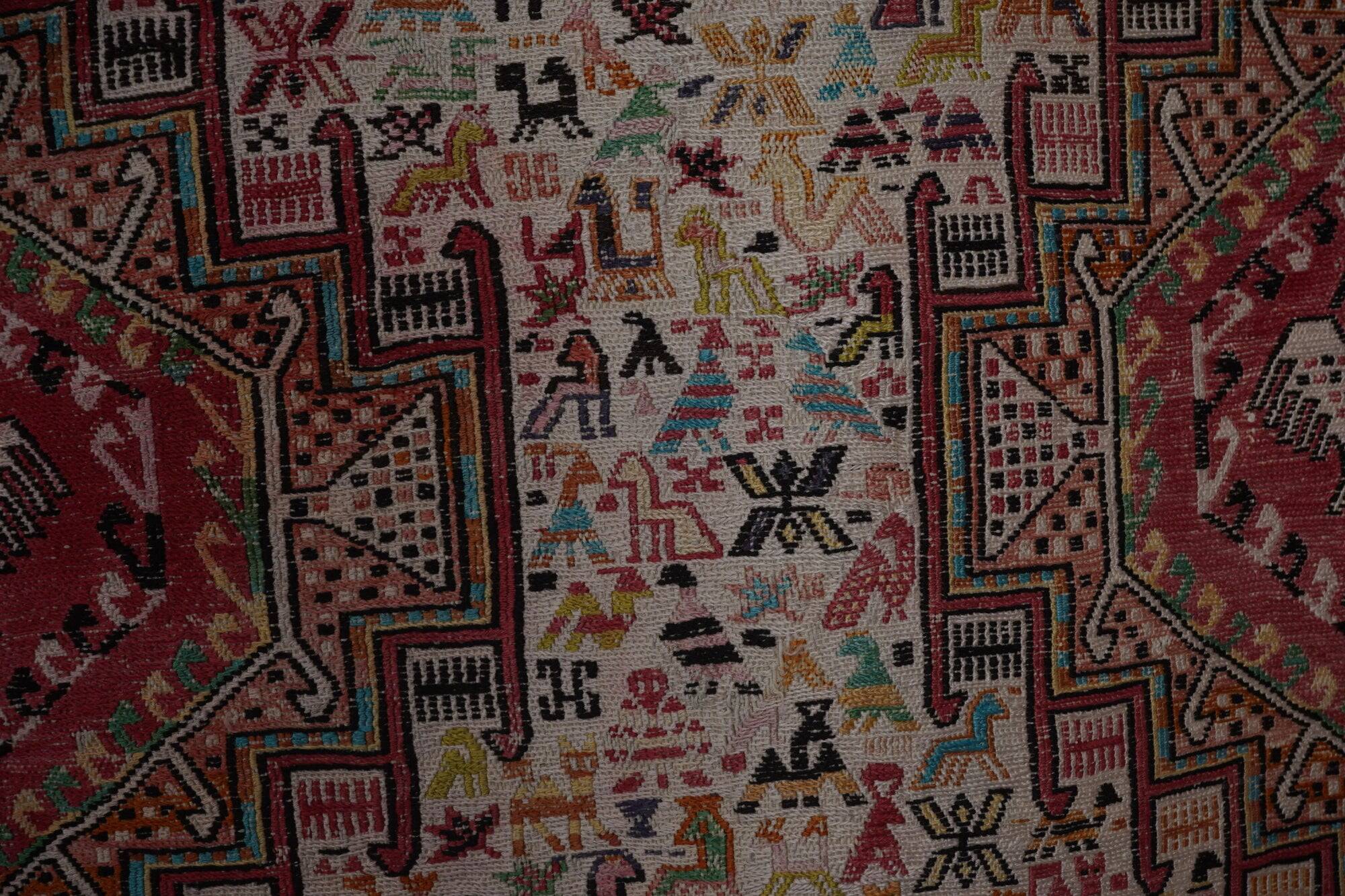 Kilim turc vintage tissé main 123x195 cm