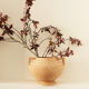 Vase original rose pâle moucheté de blanc