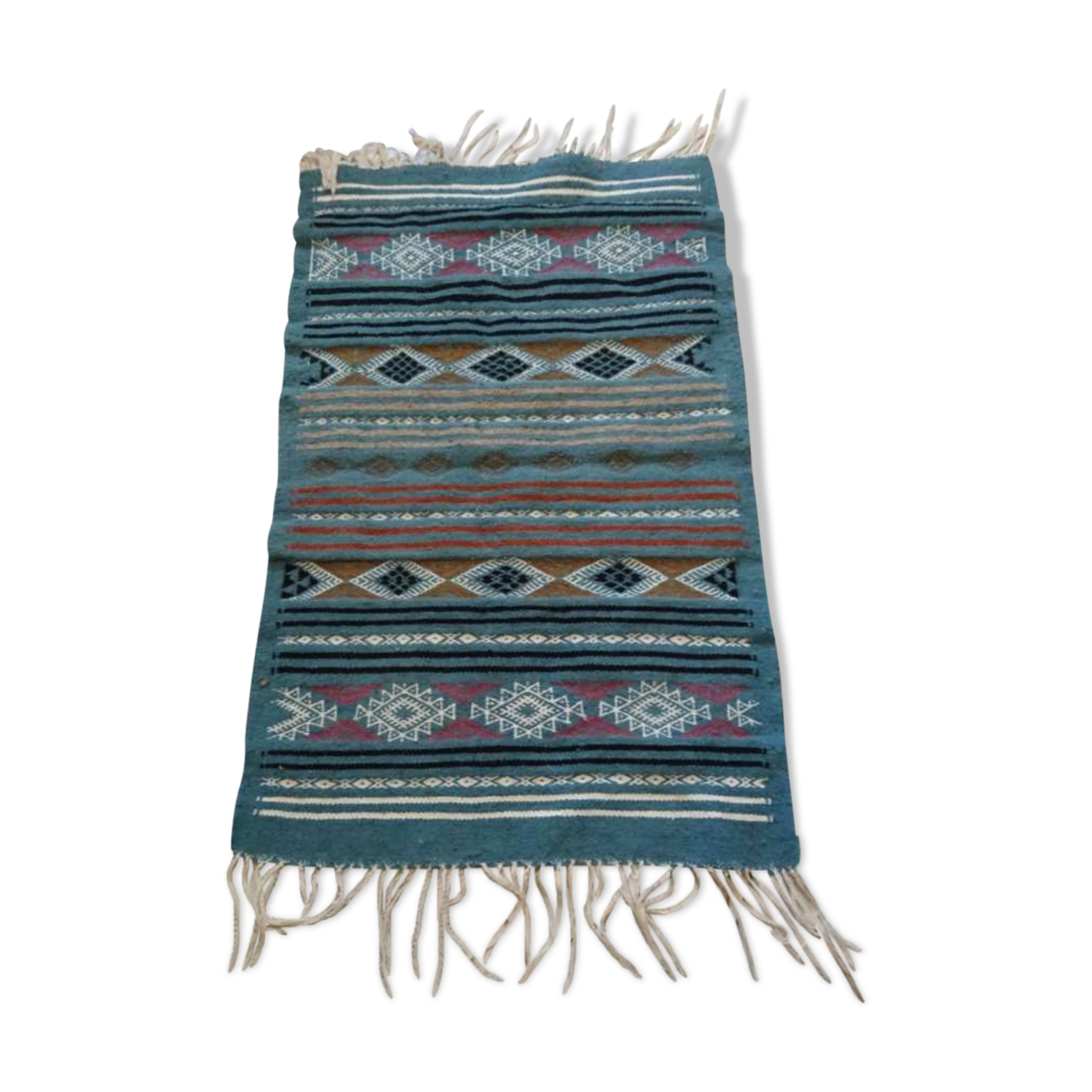 Berber carpet blue 110 x 70 cm