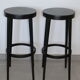 2 black baumann stools 785mm
