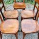 5 chaises bistrot Thonet et Horgen années 40