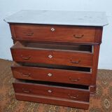 Louis Philippe walnut chest of drawers