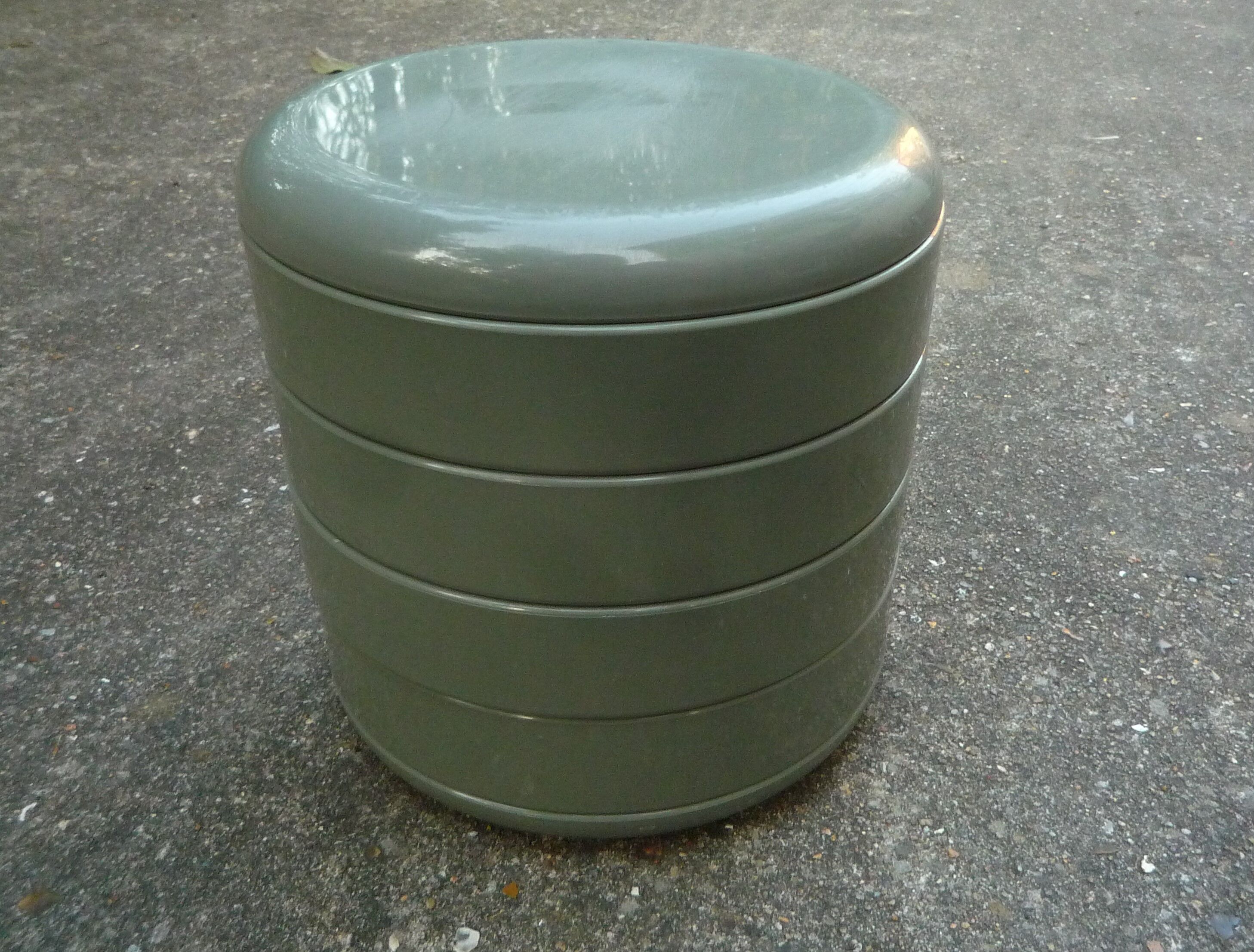 Multiplor 900 grey, Vintage storage box, Office organizer, Rino Pirovano, Rexite