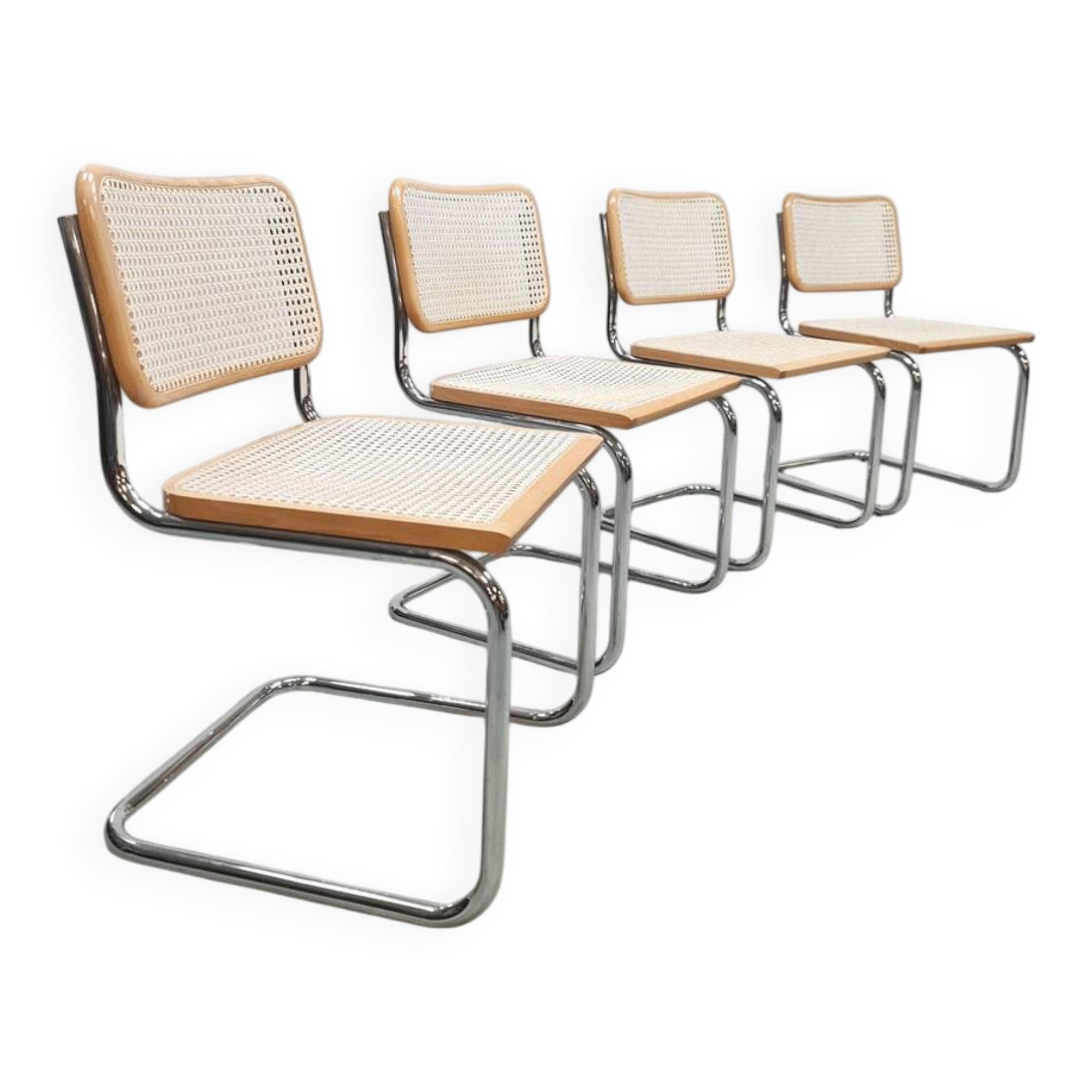 Cesca chairs by Marcel Breuer for Thonet, Italy 1980