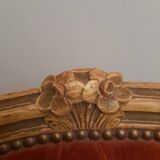 Louis XV style cabriolet or toadstool armchair, 19th century.