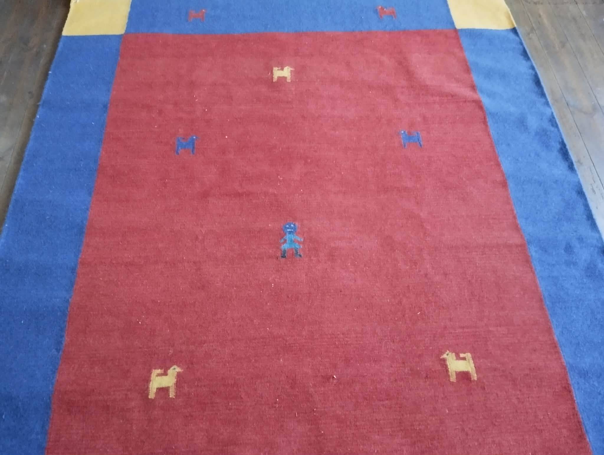 Handmade Indo Gabbeh rug 233x171cm