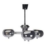 Chrome sputnik space age pendant lamp