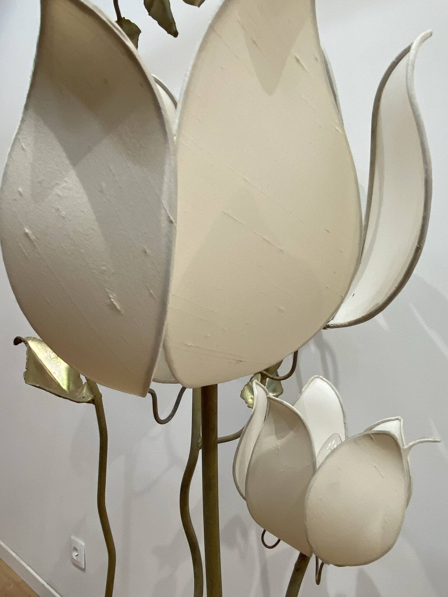 Lampadaire fleurs de lotus