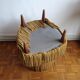 Fauteuil crapaud et pouf velours jaune