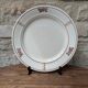 Round service plate in Iron Earth Salins model Nénuphar 29cm