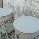 Large round bedside tables