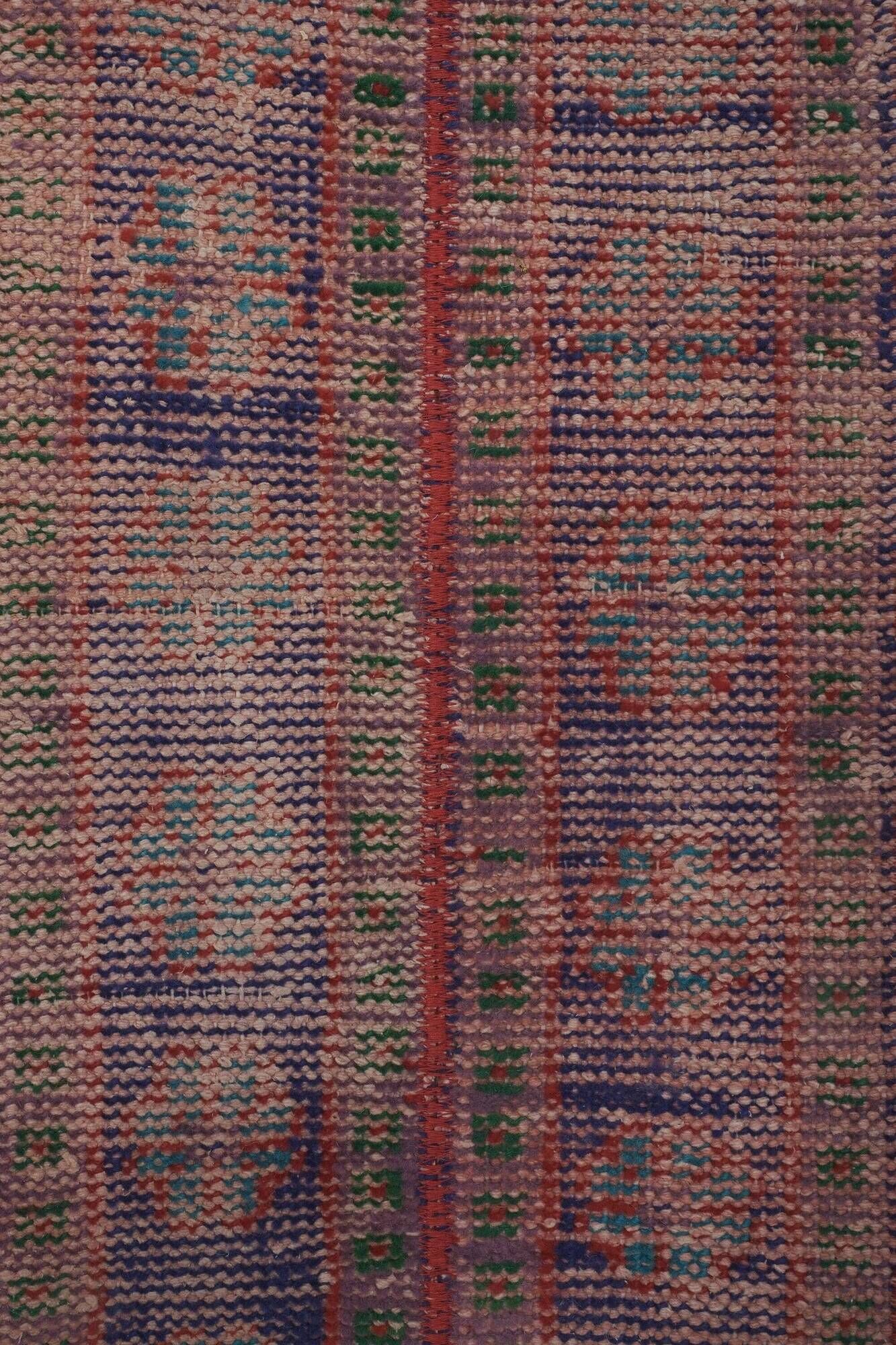 Vintage Turkish hallway rug 46x373 cm