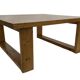 Vintage coffee table pinewood minimalist 1970s design