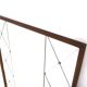 Scandinavian mirror in teak and metal, Sweden, 1960, 118x83cm