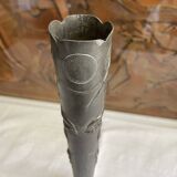 1900 art nouveau pewter vase