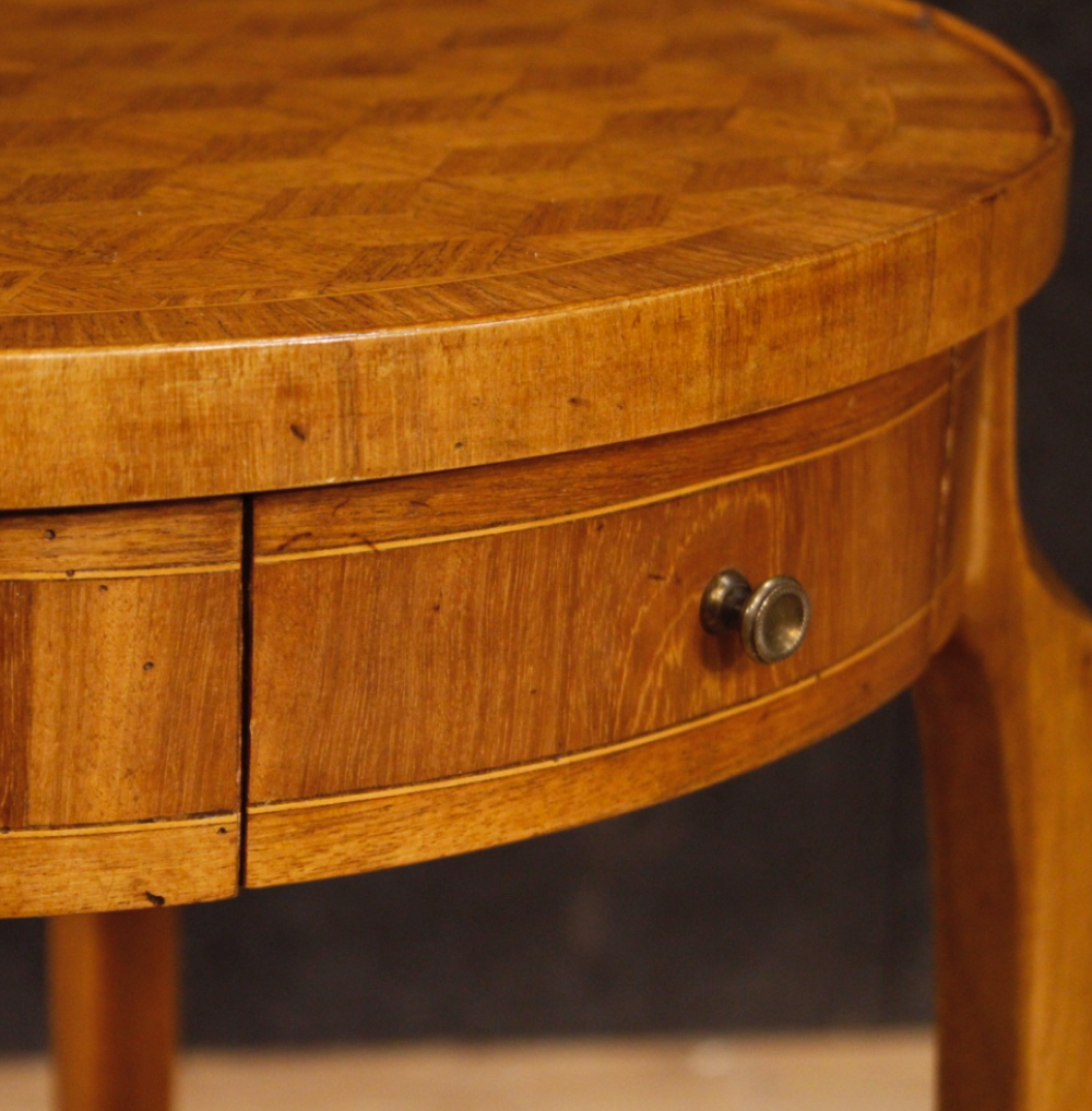 French side table in mahogany