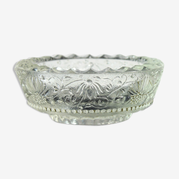 Midcentury crystal bowl, Czechoslovakia 1960