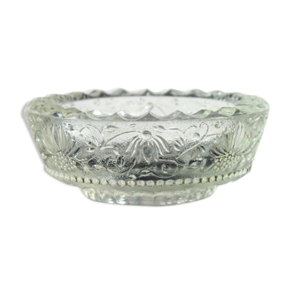 Midcentury crystal bowl, Czechoslovakia 1960