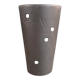 Matte brown handmade ceramic cup