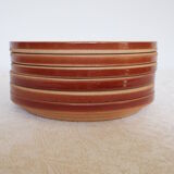 6 Gien stoneware dessert plates