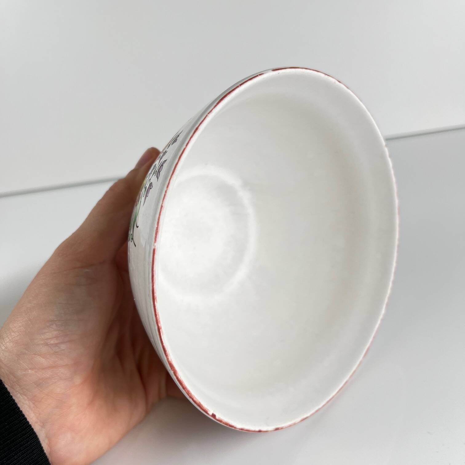 Set of 2 KG Lunéville bowls, street lamp model, early 20th century