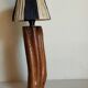 Free-form solid wood pose lamp in 1950s