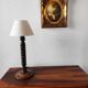 Vintage French lamp 1950/60 in turned wood