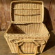 Valisette en rotin vintage