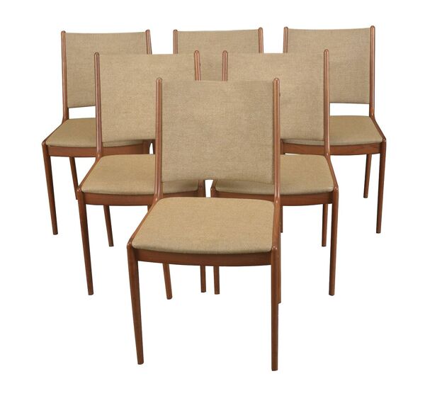 6 chaises de salle à manger Johannes Andersen (prix réduit)